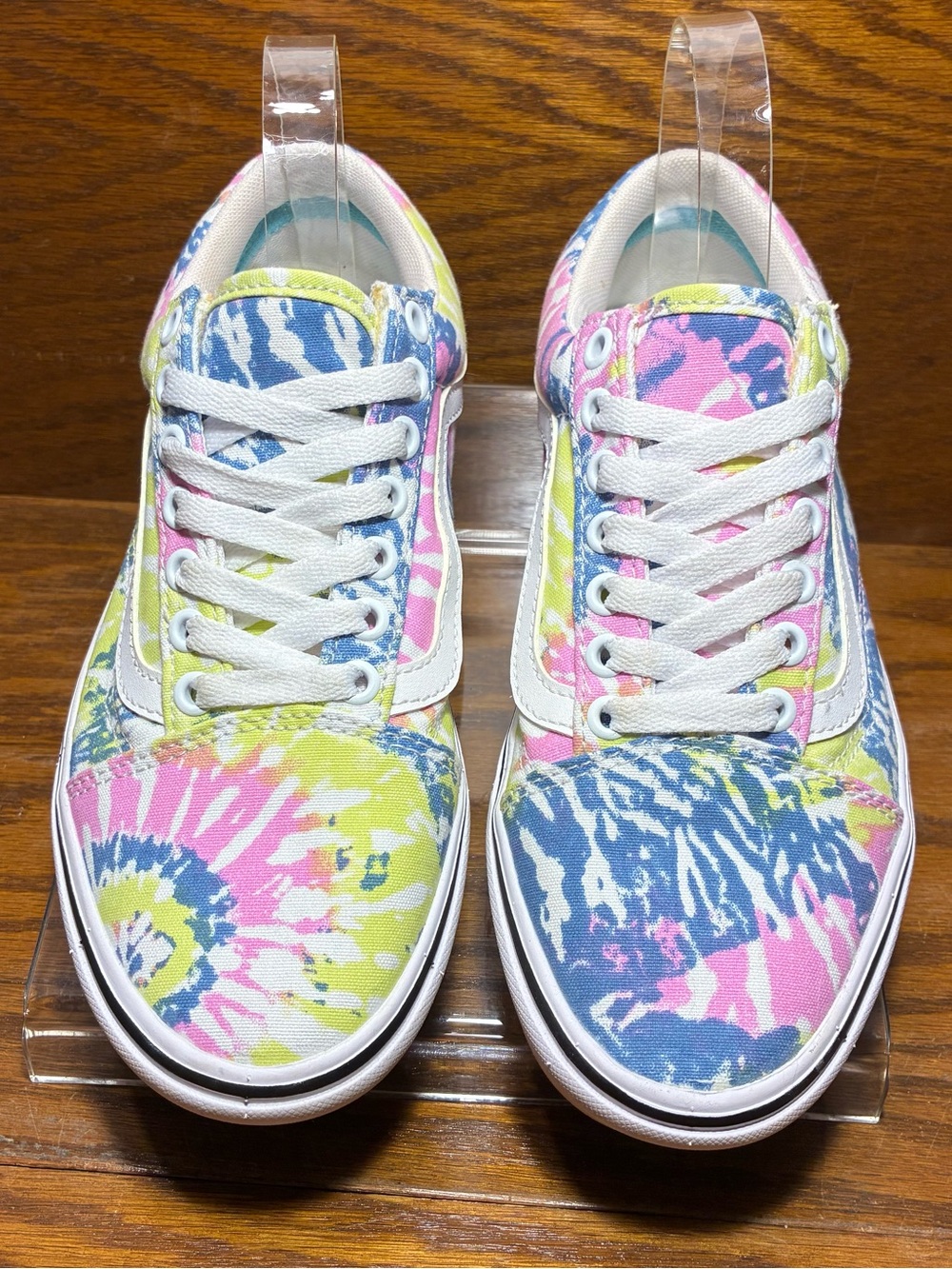 Vans Pastel Tie Dye ComfyCush Old Skool Sneakers Size W 8 / M 6.5 - Picture 6 of 16